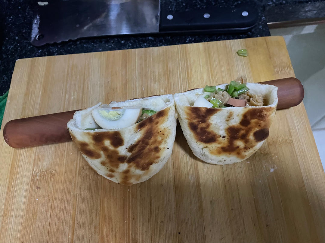 兄妹早餐：口袋芝麻饼