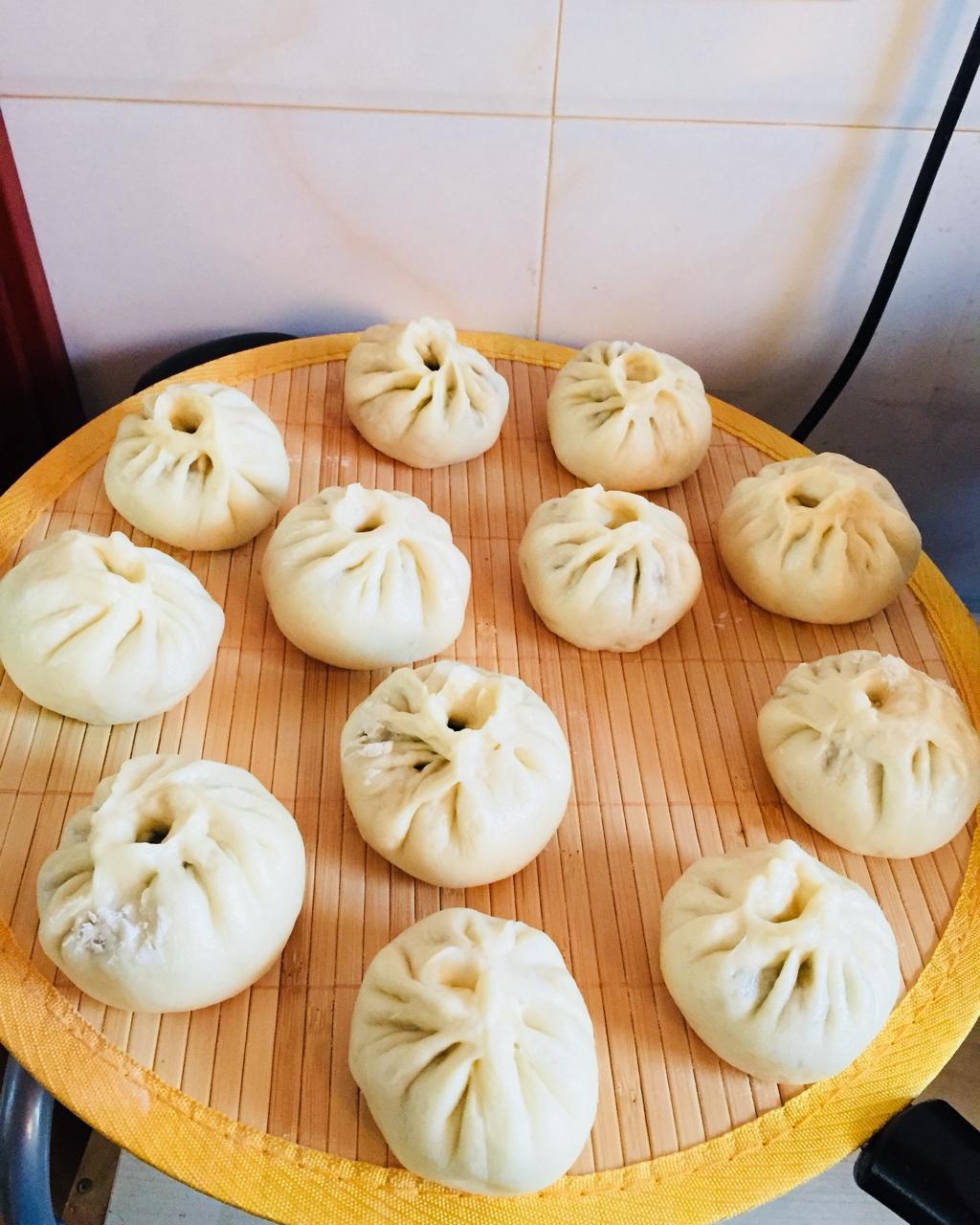 土豆豆角素包子