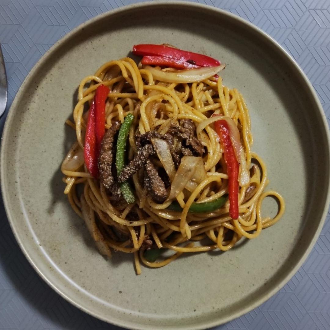 比餐厅好吃的黑椒牛柳意面🍝零失败简单教程