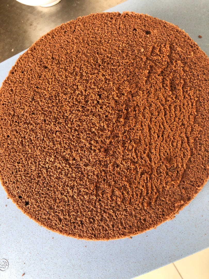 八寸可可粉巧克力戚风蛋糕