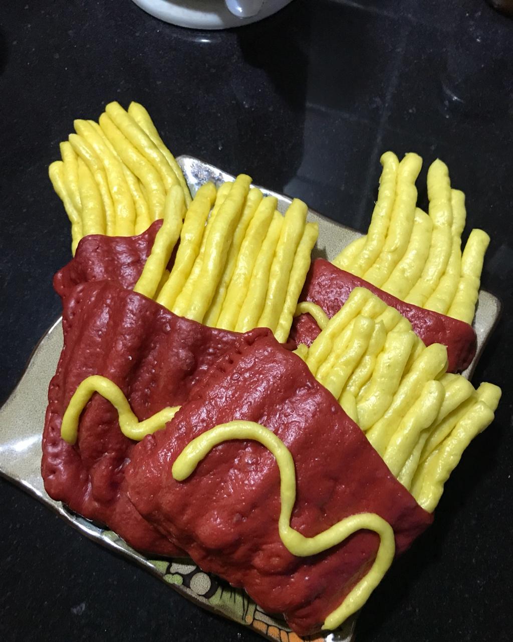 健康的馒头薯条
