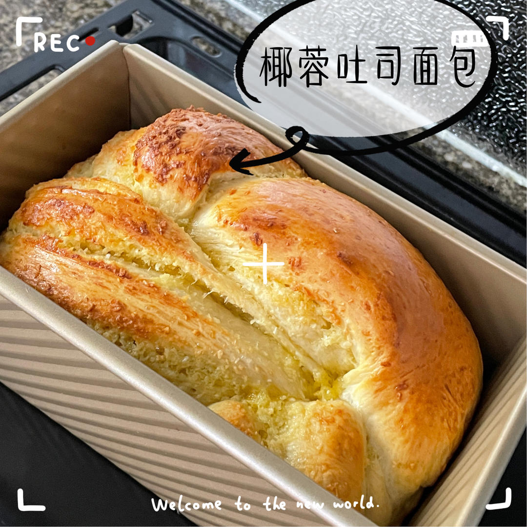 椰蓉吐司面包 Coconut Loaf