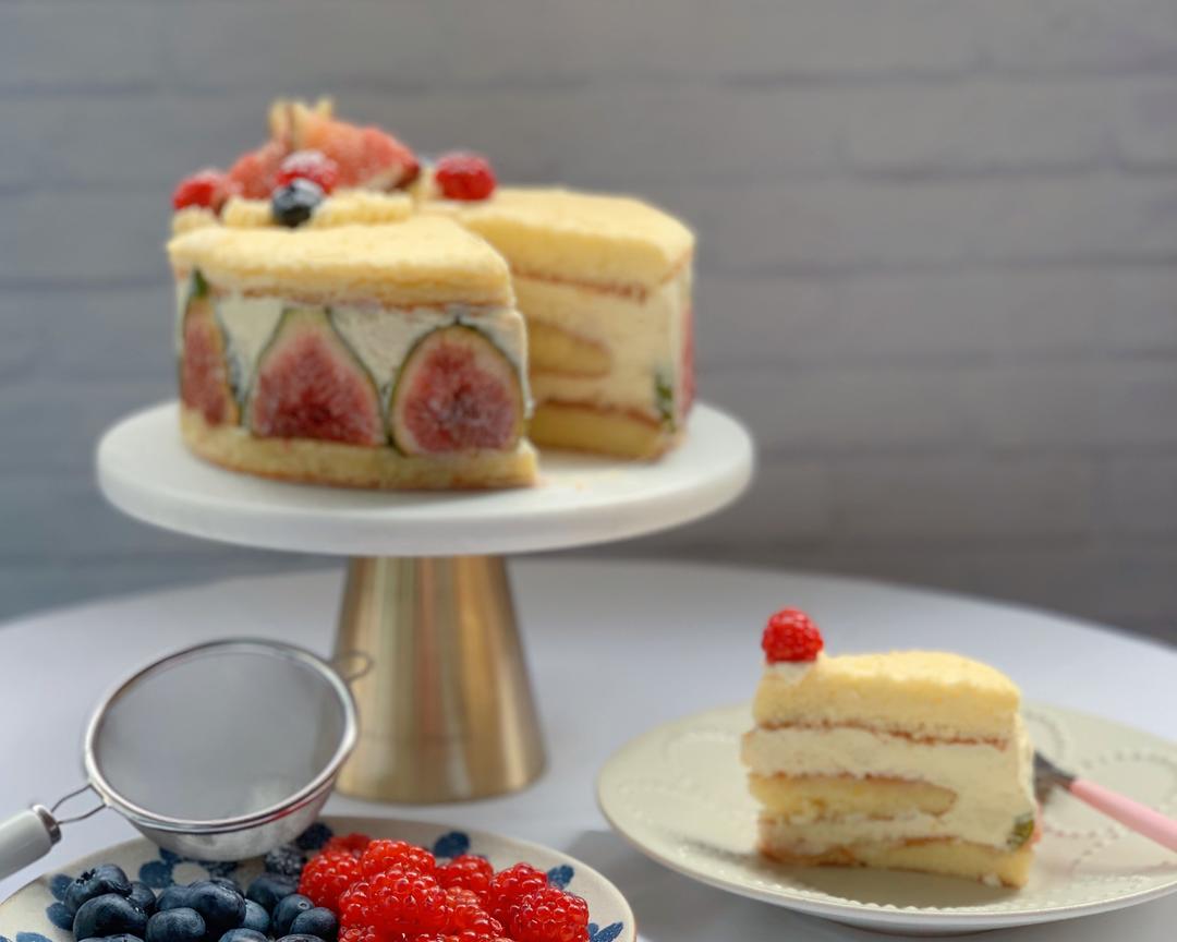 搬运&复刻 Cooking Tree         无花果奶油蛋糕的做法