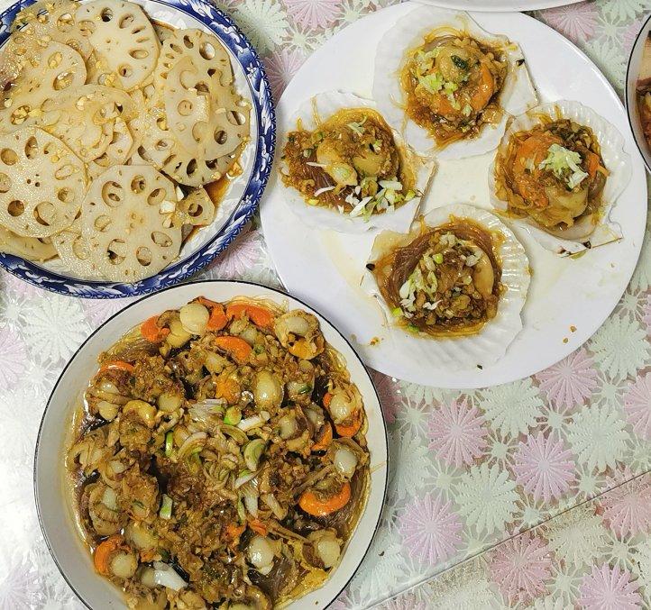 蒜蓉粉丝蒸扇贝