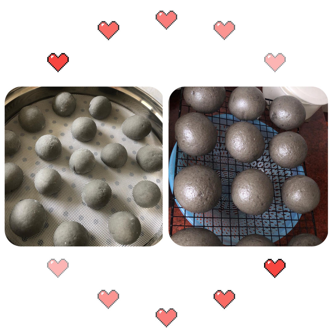 黑米馒头