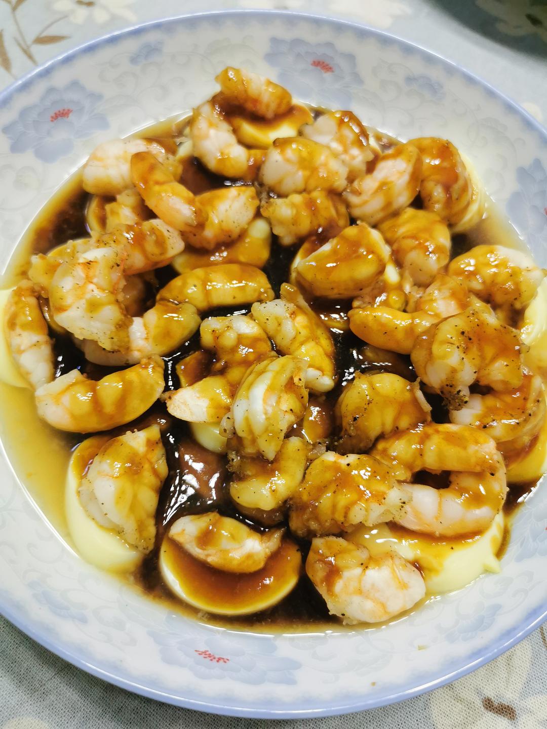 日本豆腐蒸虾仁