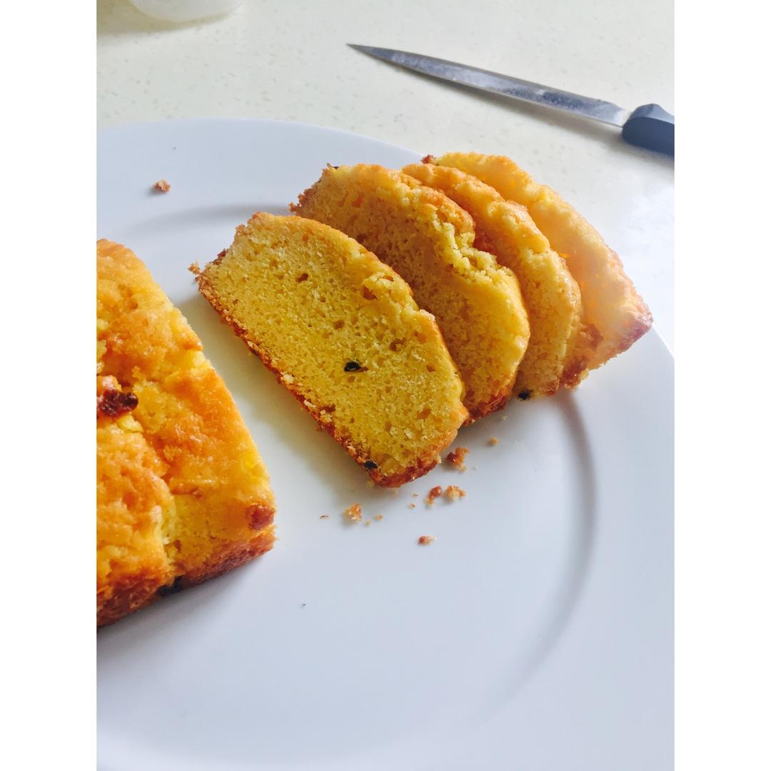轻盈百香果磅蛋糕