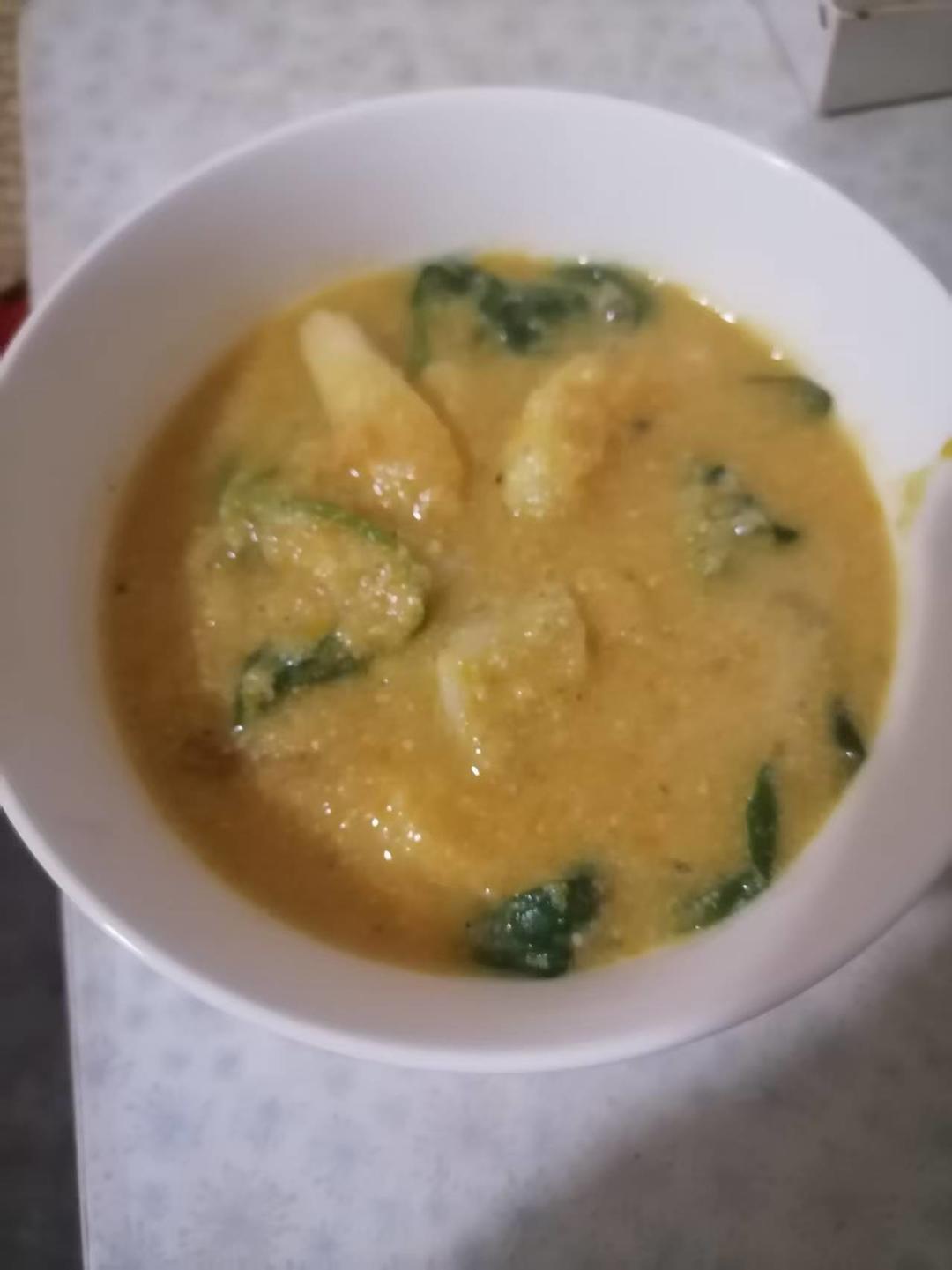 豆渣南瓜糊【无油低盐素食】