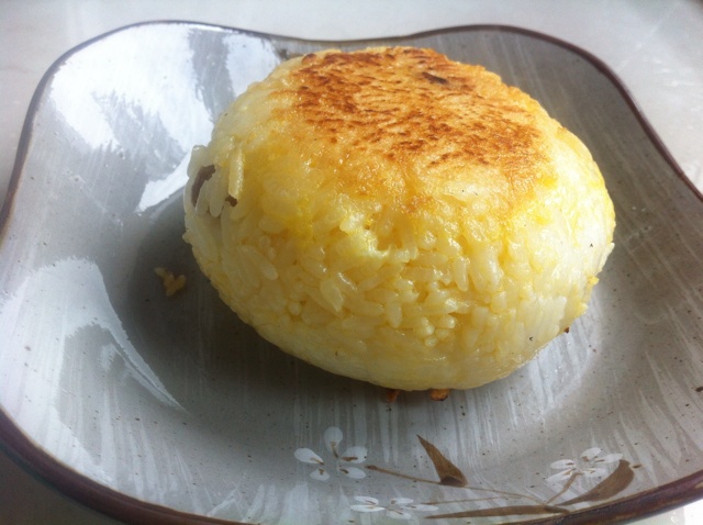 芝士蛋煎饭团