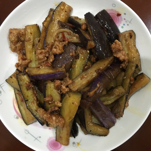 红烧肉沫茄子
