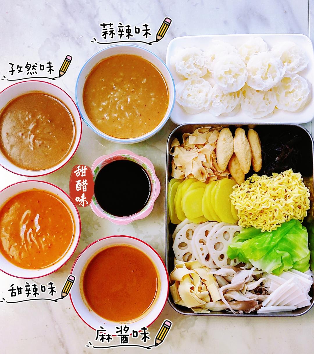 太原沾串串七种蘸料家庭做法