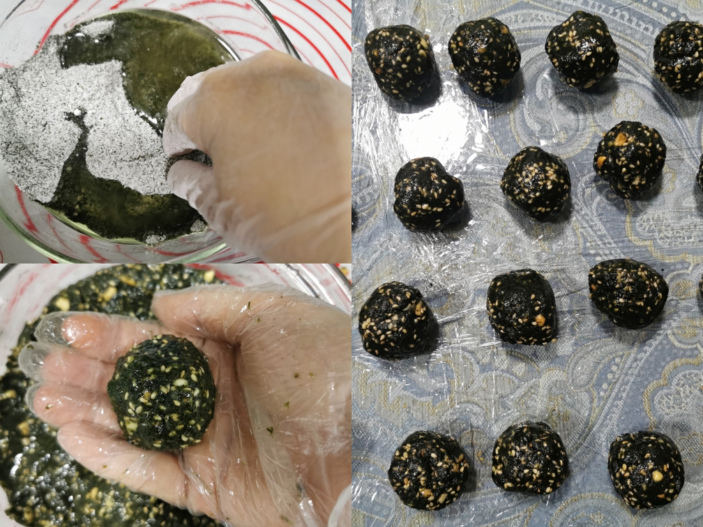 宁式苔菜月饼－苔菜馅（记录用）的做法 步骤3