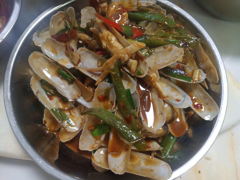 爆炒蛏子