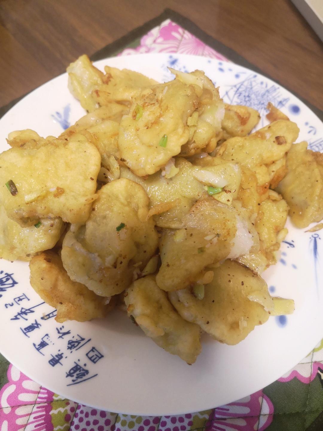 最爱的潮汕下酒菜【椒盐九肚鱼】！细腻滑嫩，香绝了！