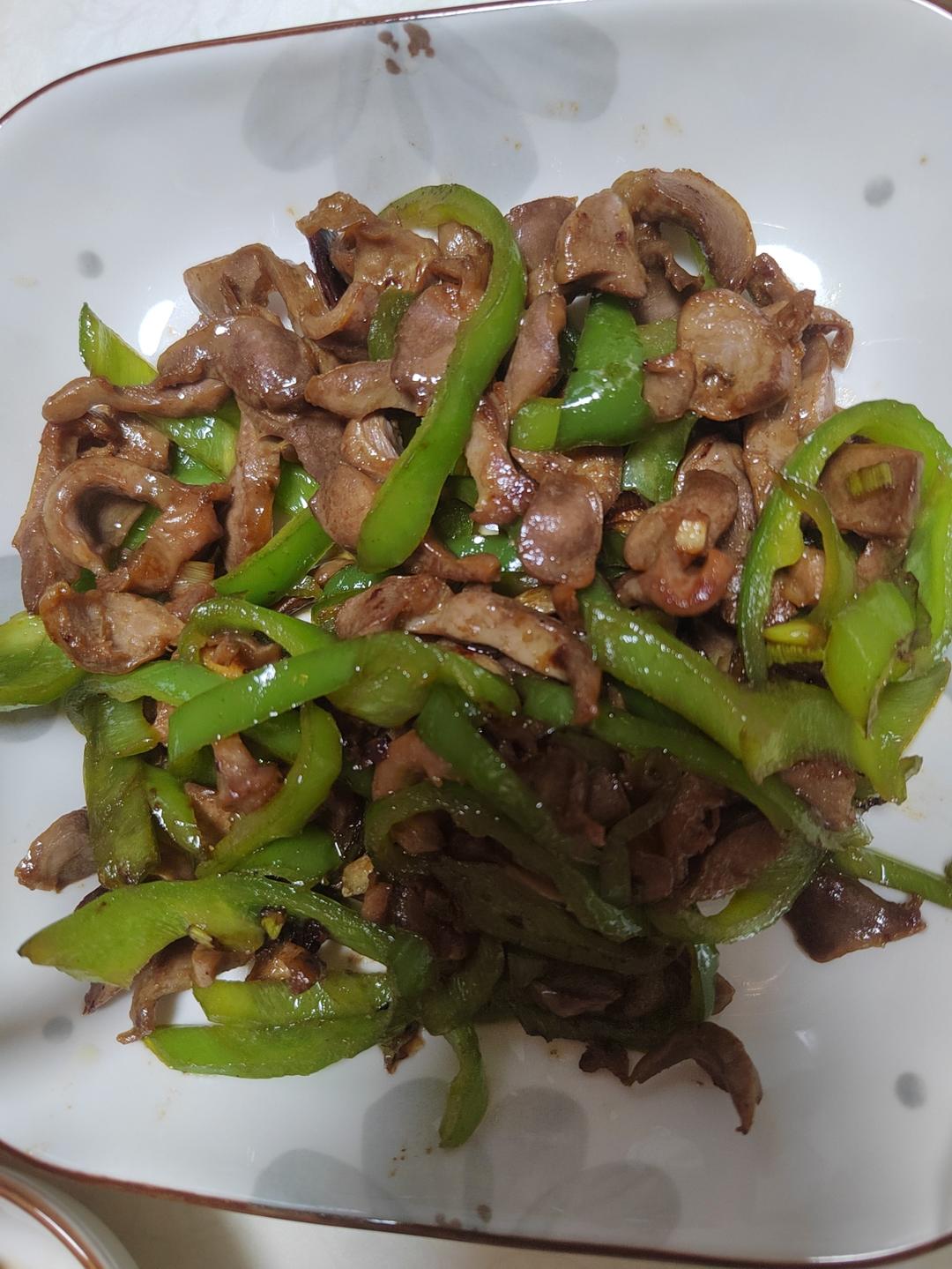 巨好吃的青椒炒鸡胗
