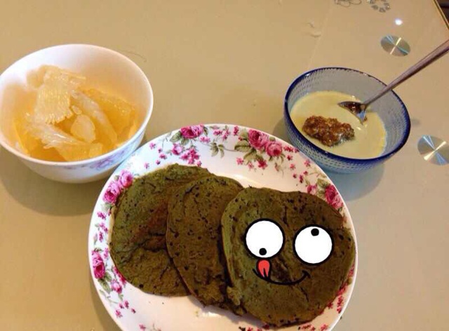 紫薯玉米松饼