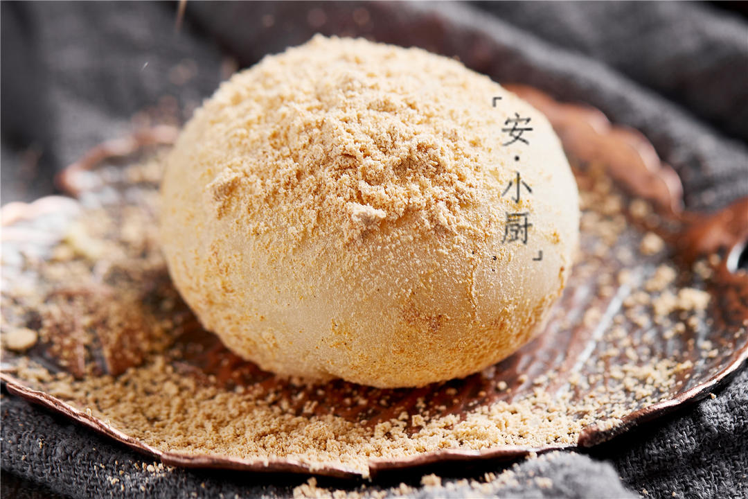 黄豆粉花生糯米糍！超级软糯！！这样做凉了都不会硬的做法
