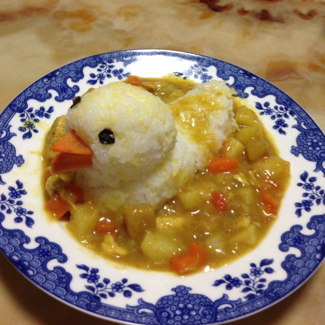 b.duck大黄鸭洗澡黄金咖喱饭