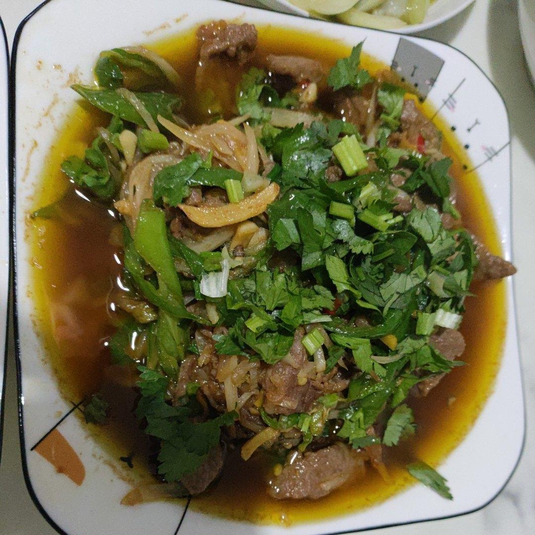 白萝卜丝炒牛肉