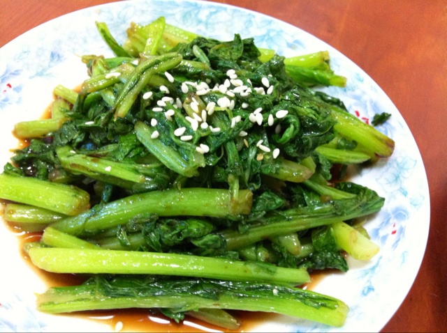 凉拌菠菜