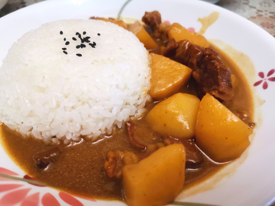 咖喱牛腩，一人食简餐的做法