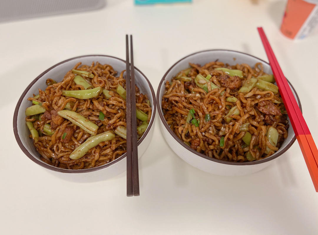 地道老北京扁豆焖面 豆角焖面 太好吃小心吃撑哦