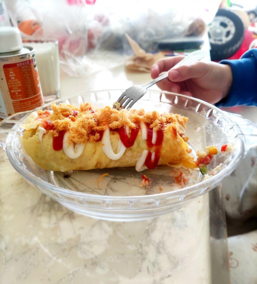 土豆沙拉鸡蛋卷