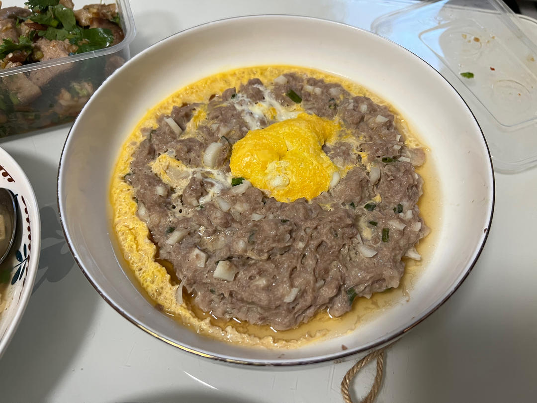 孩子爱吃的蒸肉饼