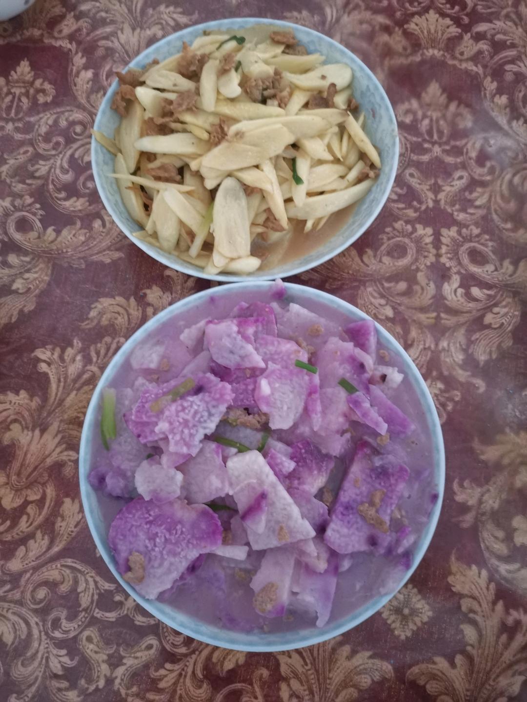 茭白炒肉片