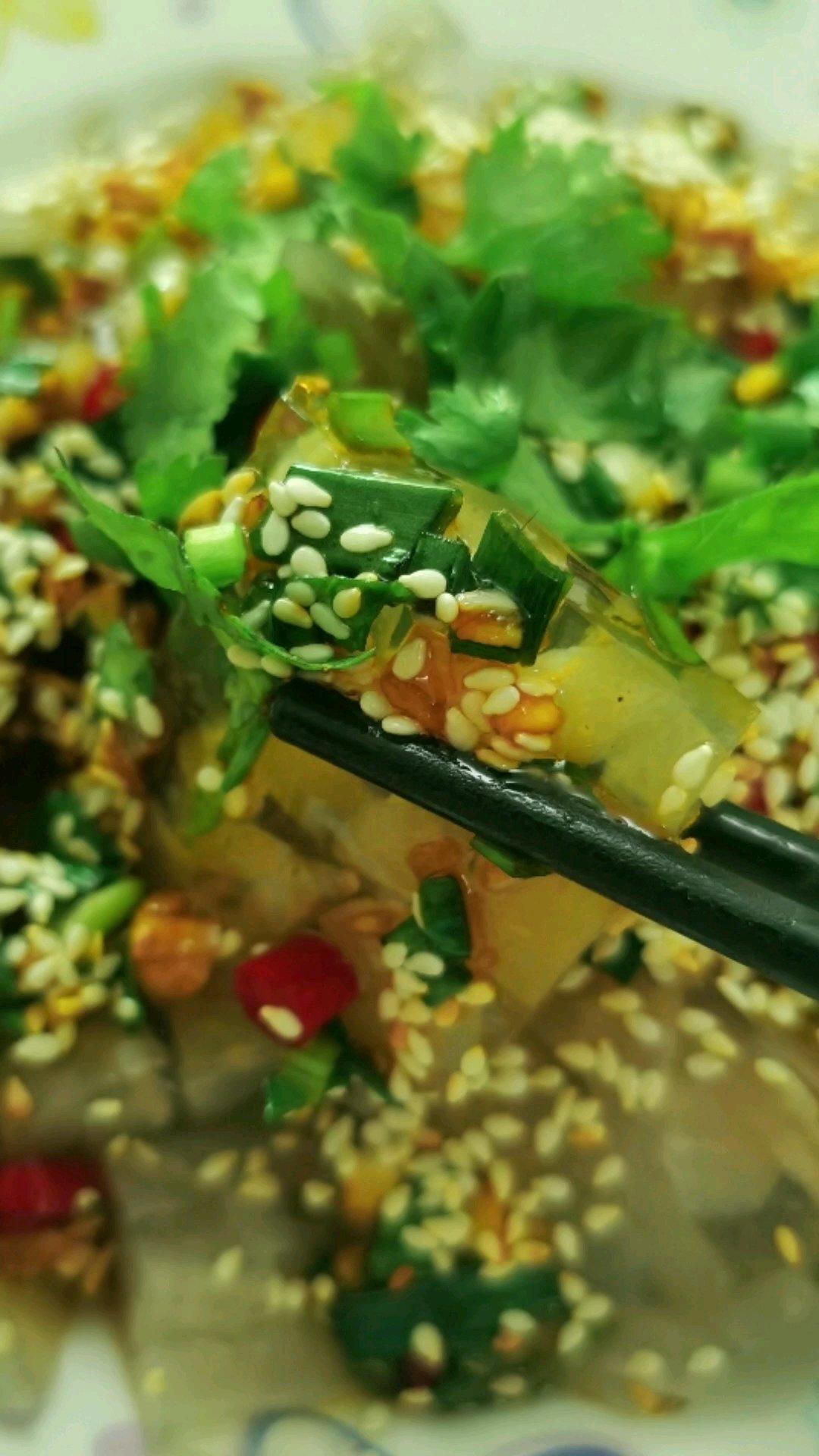 凉拌猪皮冻的做法