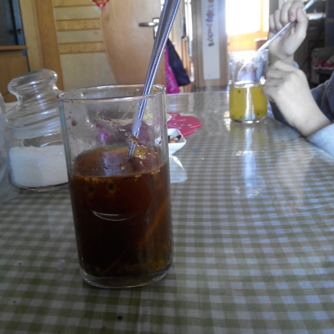 蜂蜜生姜肉桂陈皮百香果柠檬饮