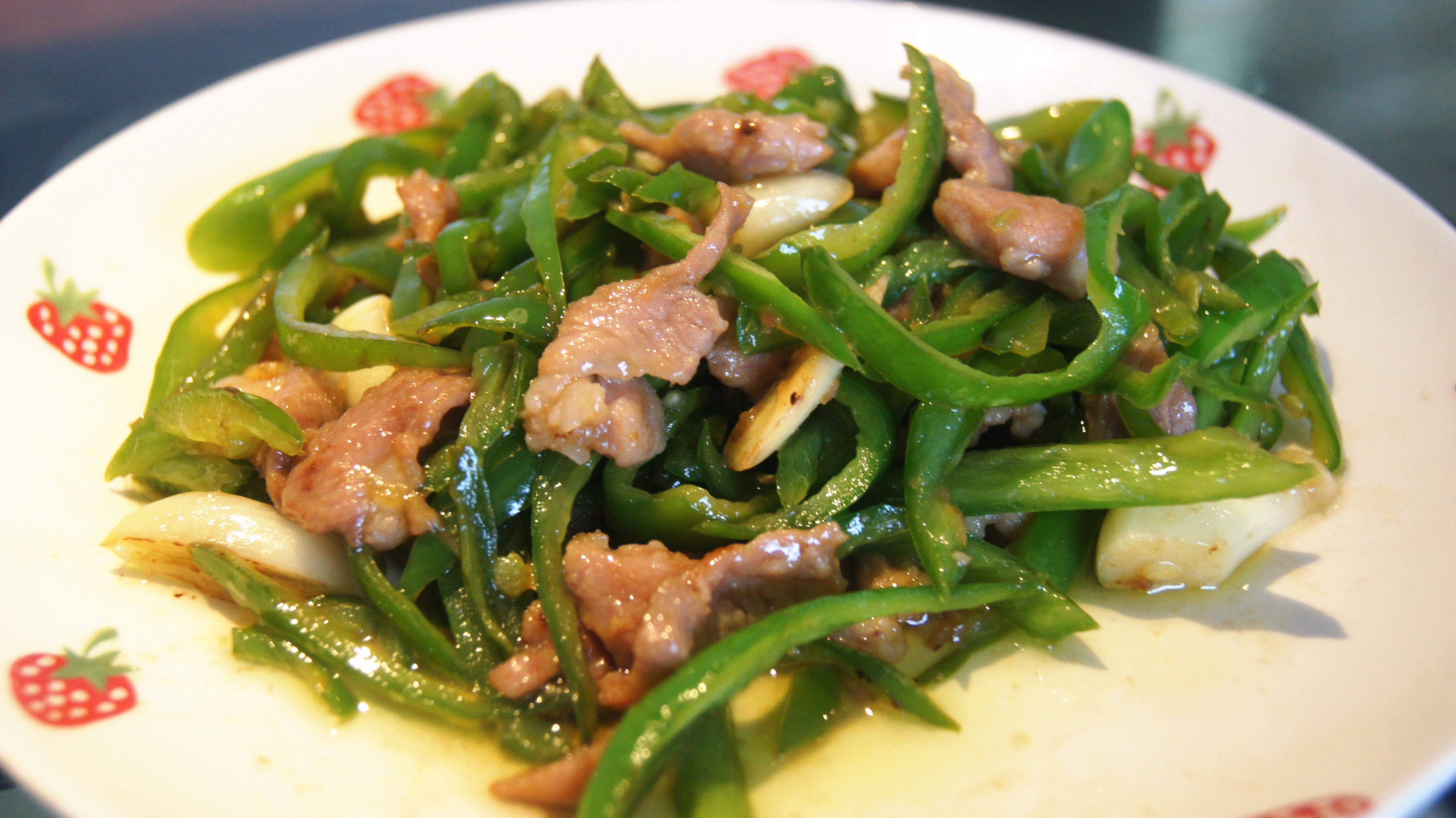 青椒炒肉丝