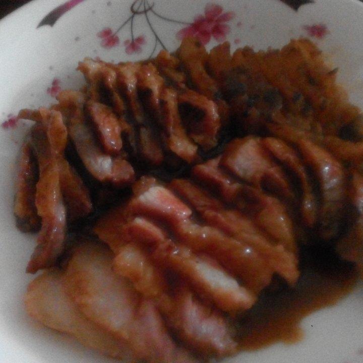超简单平底锅叉烧肉，多汁味浓不能再快手