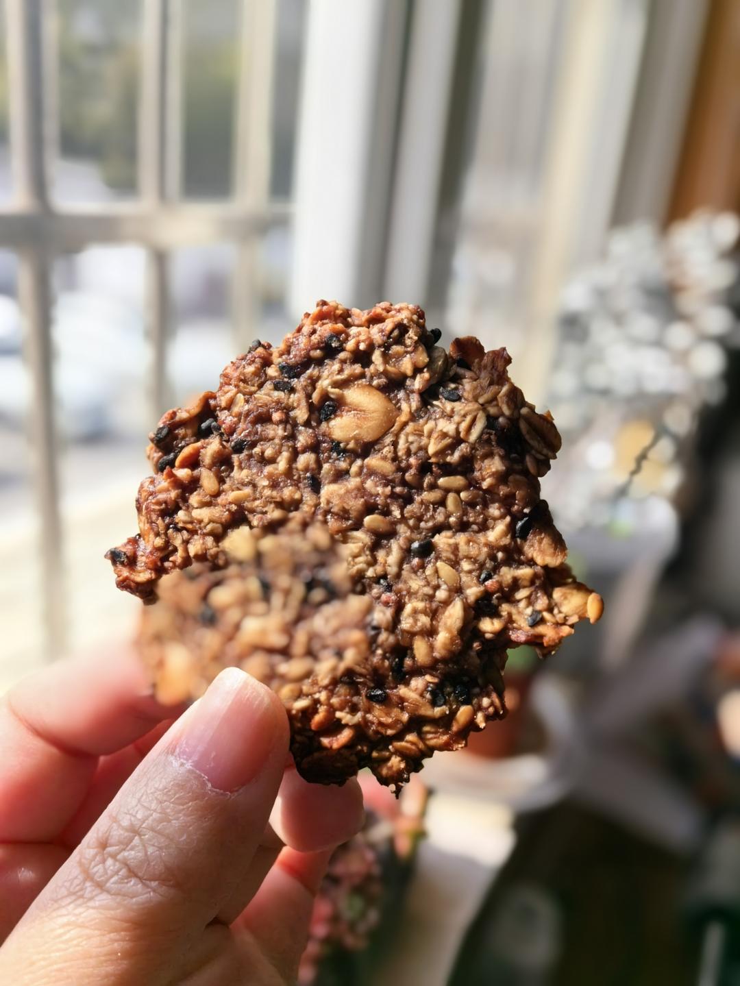 无油无糖，低脂饱腹，香蕉燕麦饼