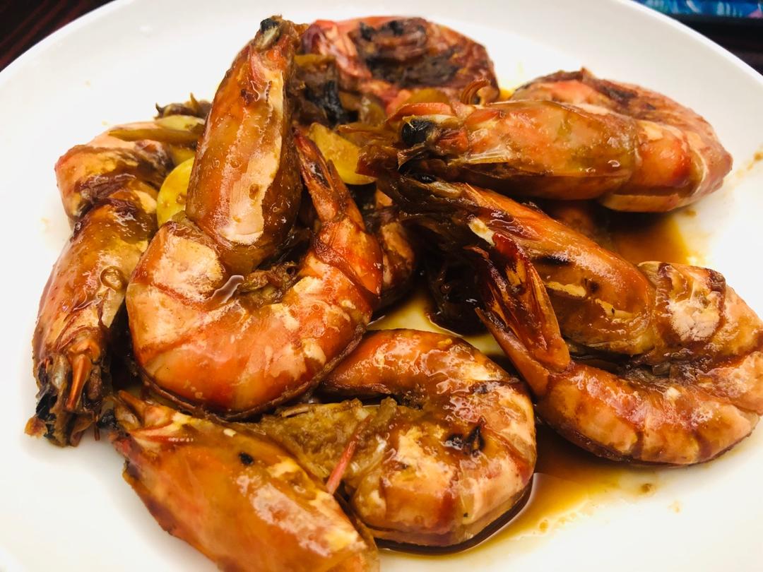 干煸大虾（黑虎虾）