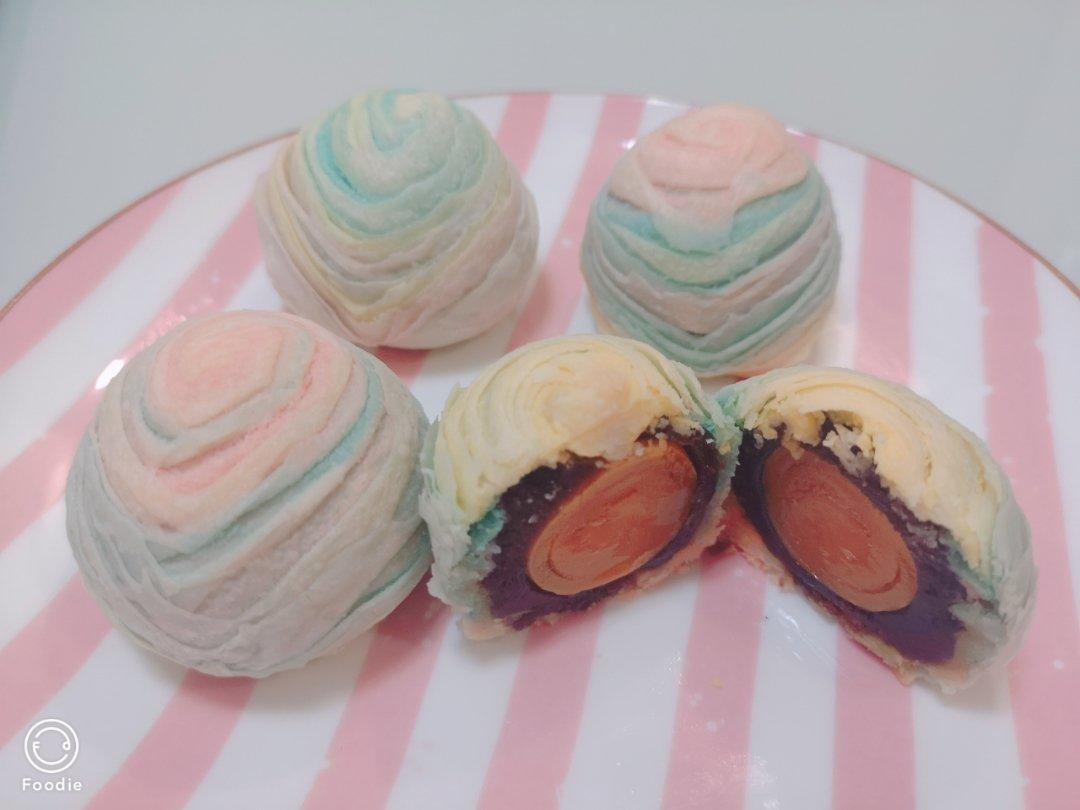 彩虹蛋黄酥（独角兽蛋黄酥）