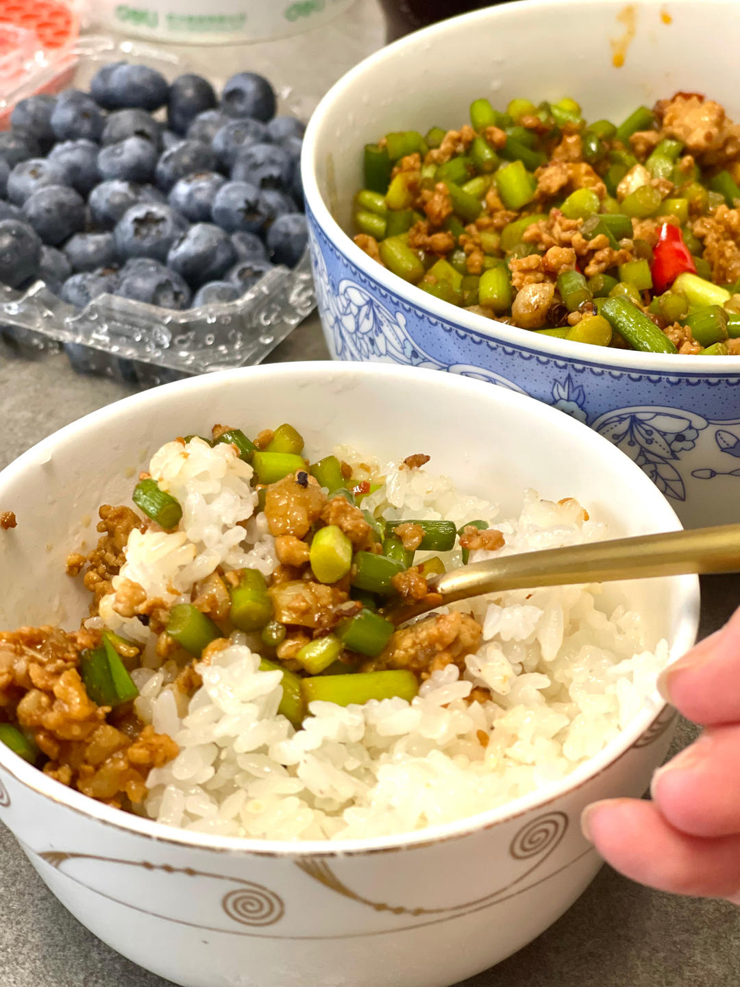 超下饭的蒜苔炒肉末