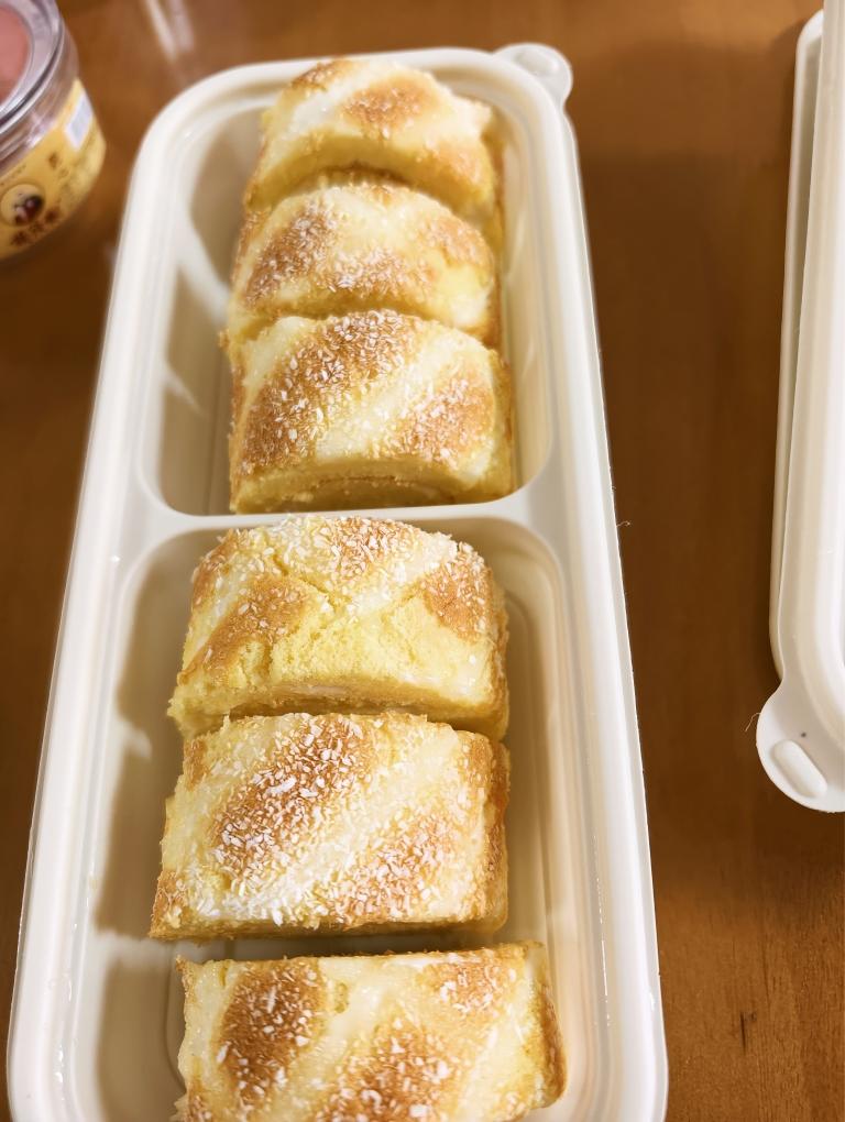 高颜值网红美食之椰蓉香妃蛋糕卷