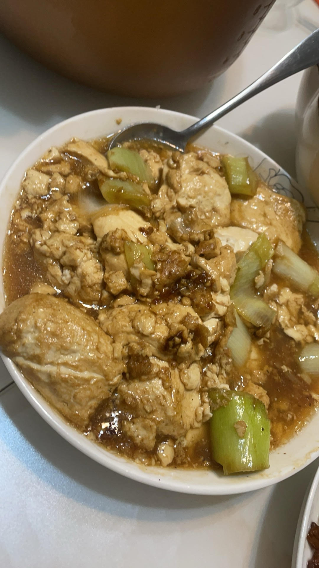 家常葱烧豆腐