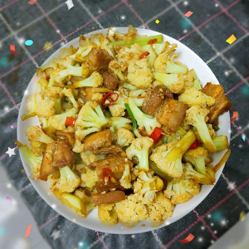 和饭店一个味道的干锅花菜