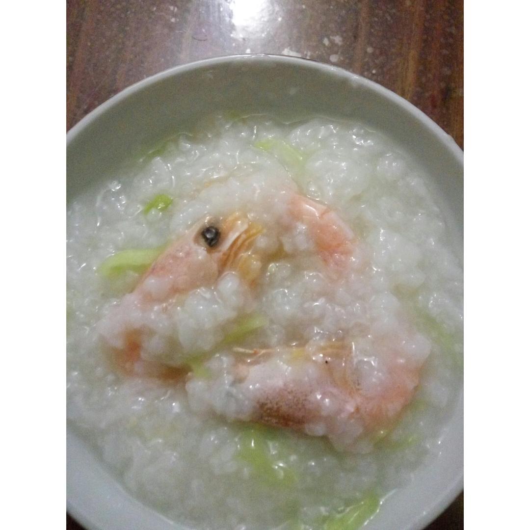 北极虾咸粥