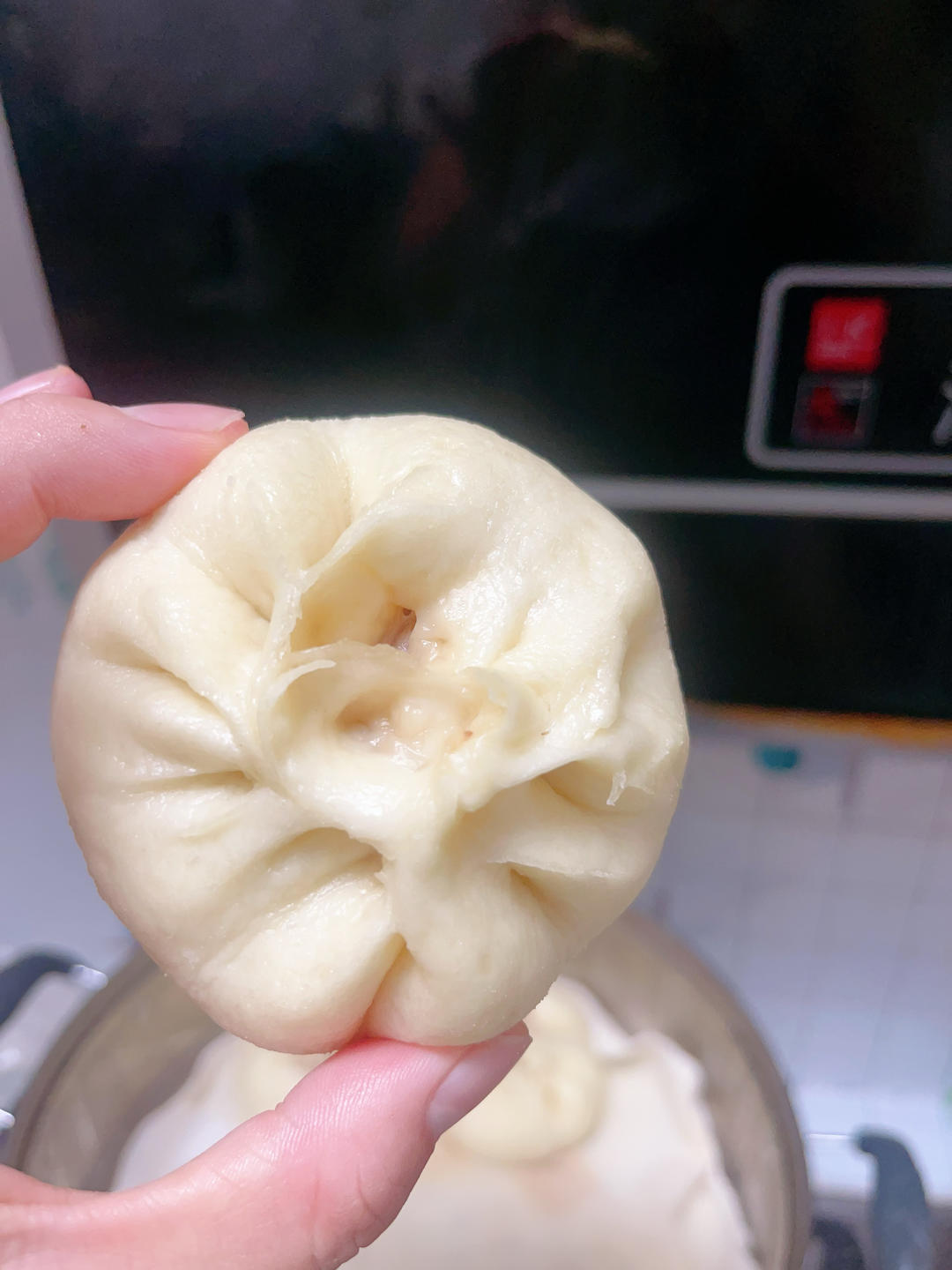 小笼包鲜嫩多汁太好吃了！