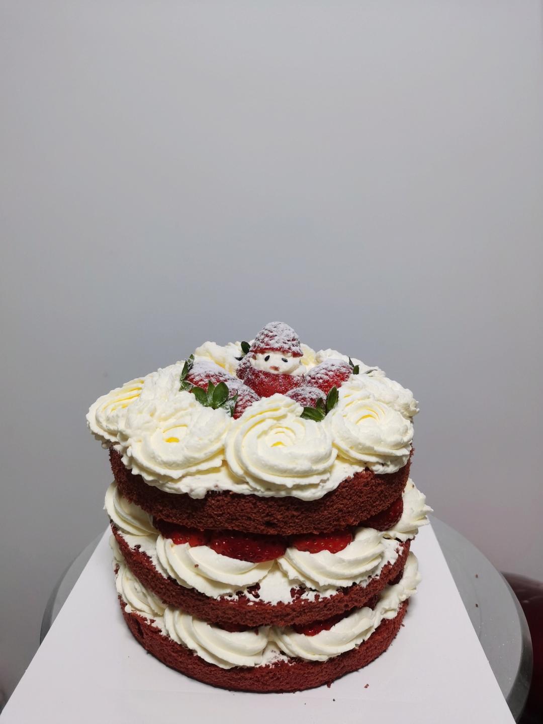 红丝绒戚风蛋糕胚（八寸）