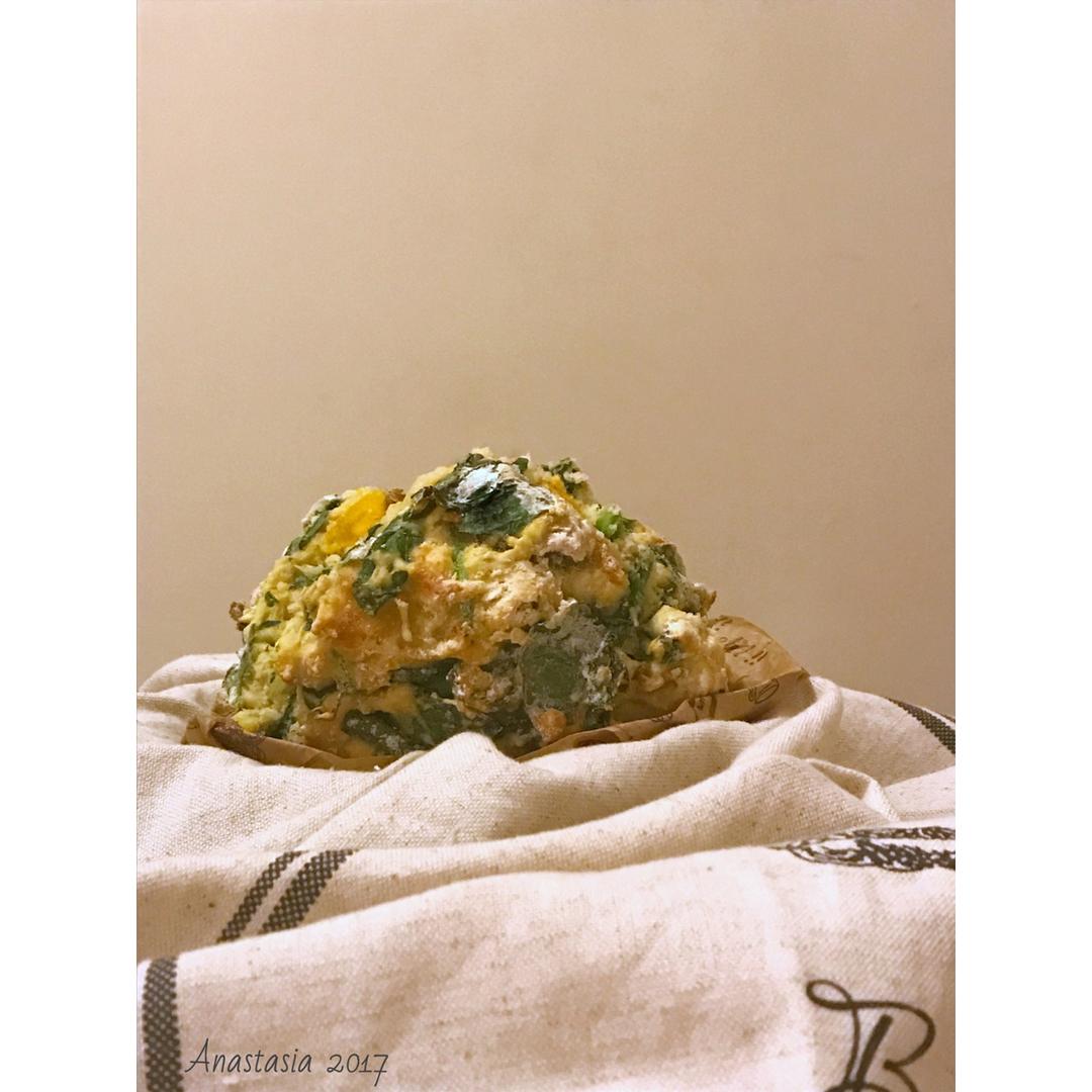 菠菜南瓜奶酪丹波面包丨健康·烘焙