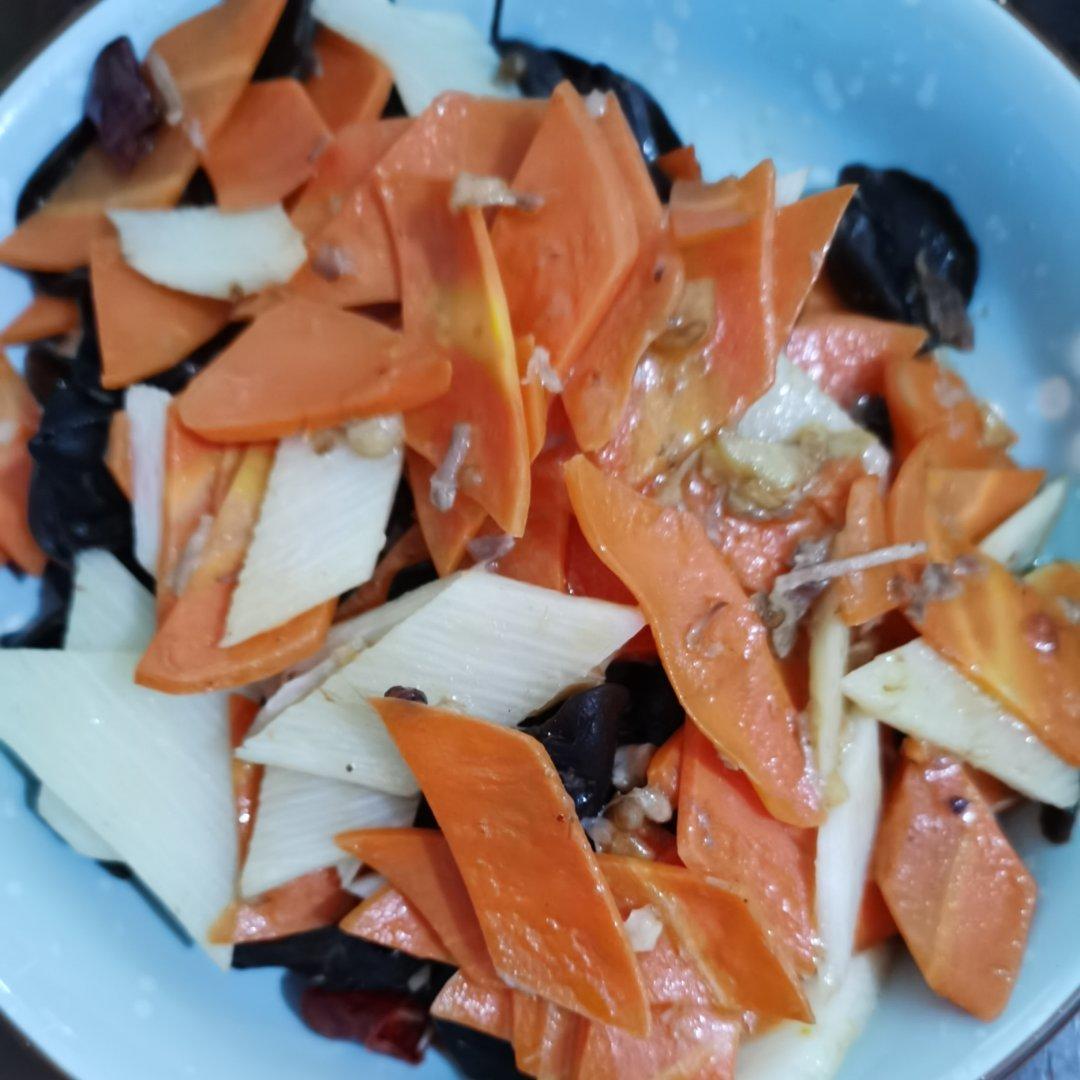 肉片山药炒木耳