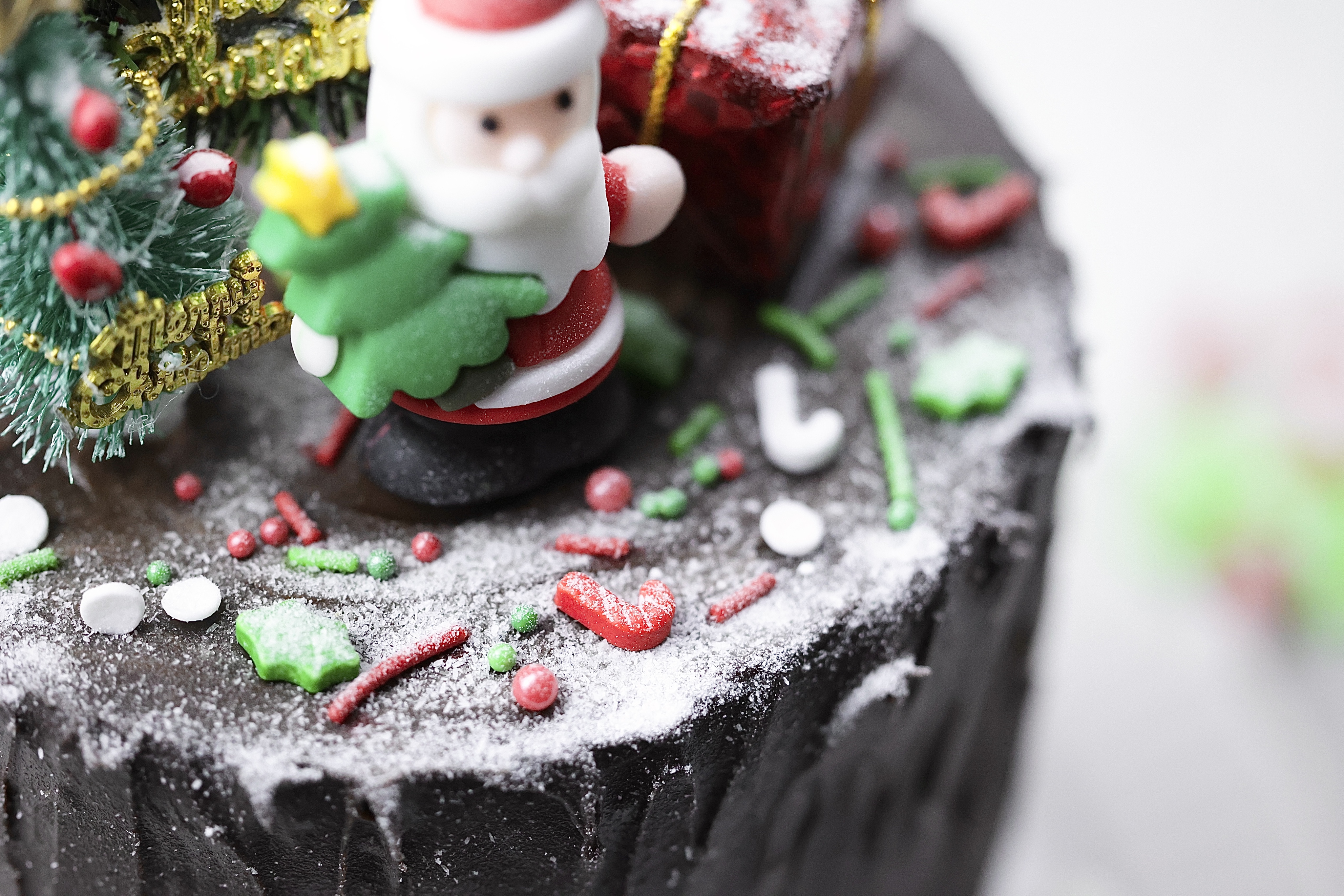 圣诞蛋糕🎄巧克力树桩蛋糕的做法 步骤29