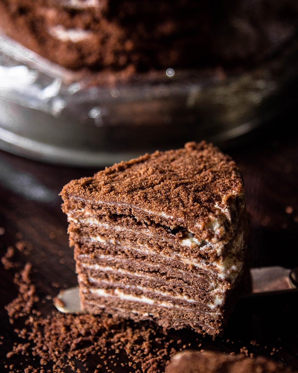 俄罗斯蜂蜜千层提拉米苏（巧克力味）