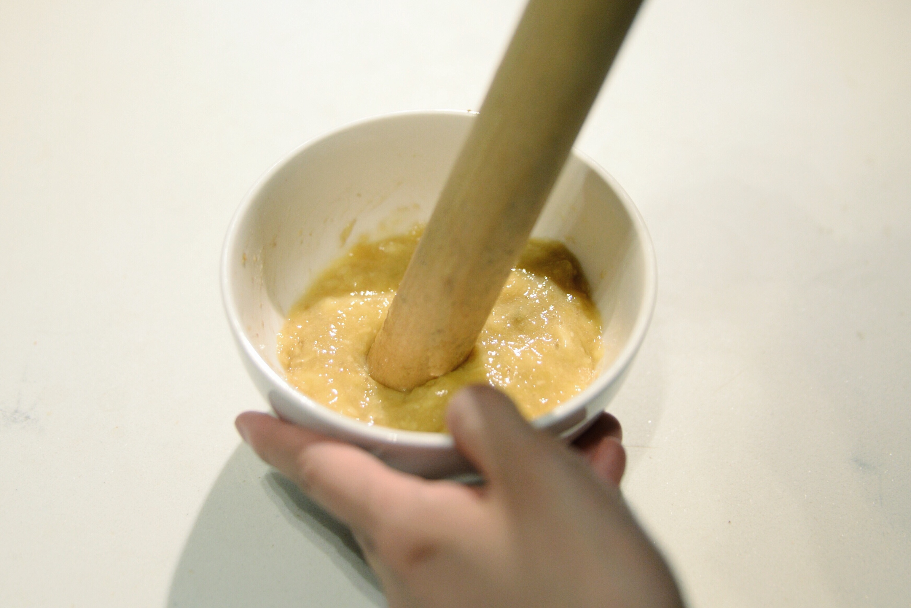 香蕉榛子戚风蛋糕【北鼎烤箱】的做法 步骤2