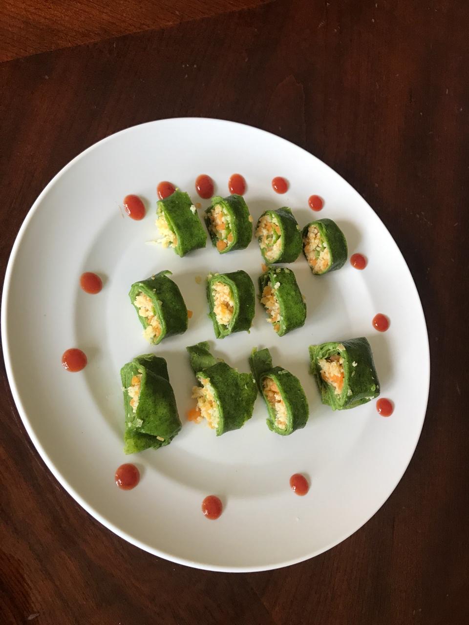 三文鱼菠菜卷 宝宝辅食食谱