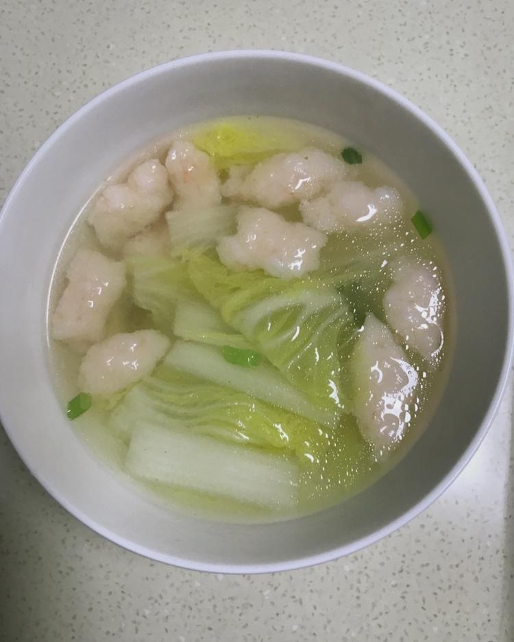 虾滑娃娃菜